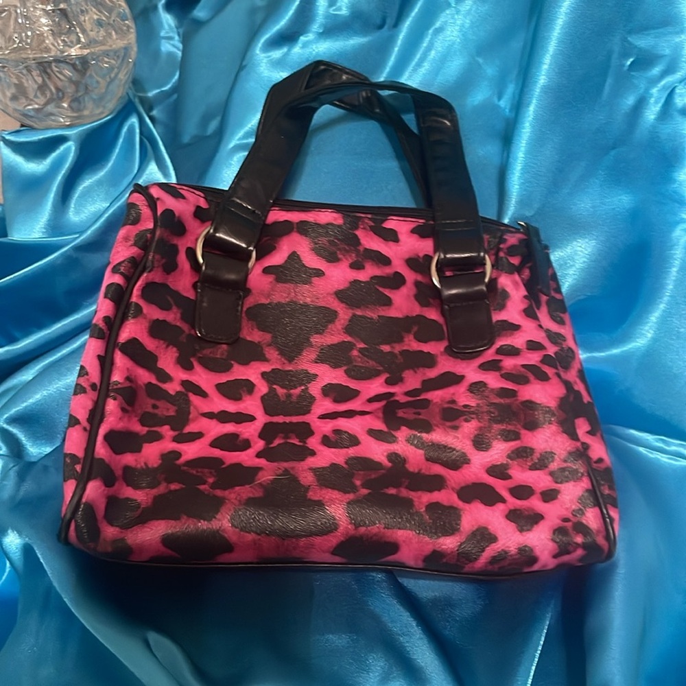 EUC Pink Leopard Print Purse - Picture 5 of 7